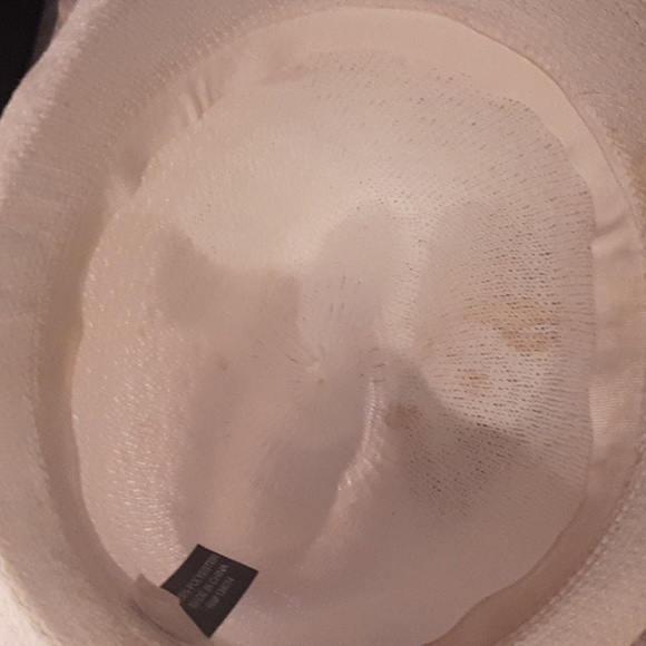 Woven Cuban Style Fedora Hat Cloud Off-White 52 cm - Picture 8 of 10